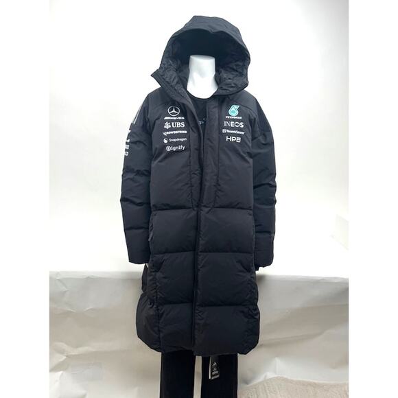 adidas Jackets & Blazers - adidas Mercedes AMG Petronas F1 Engineers Winter Puffer Coat Black NWT L KF6058